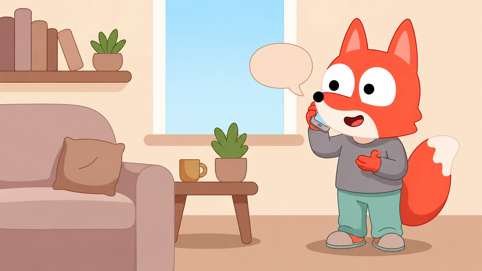 Rusty on the phone